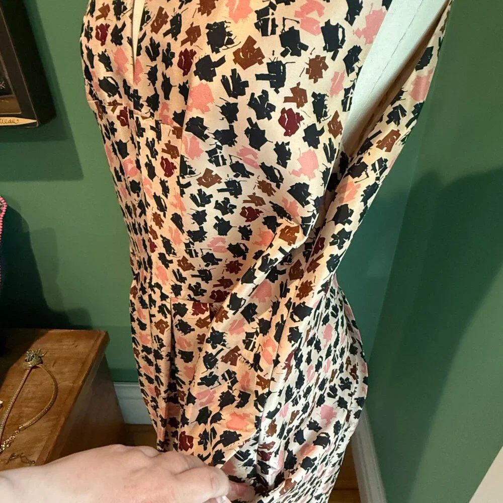 Hugo Boss Business Formal 100% Silk Dress Sz 12 - Picture 4 of 10